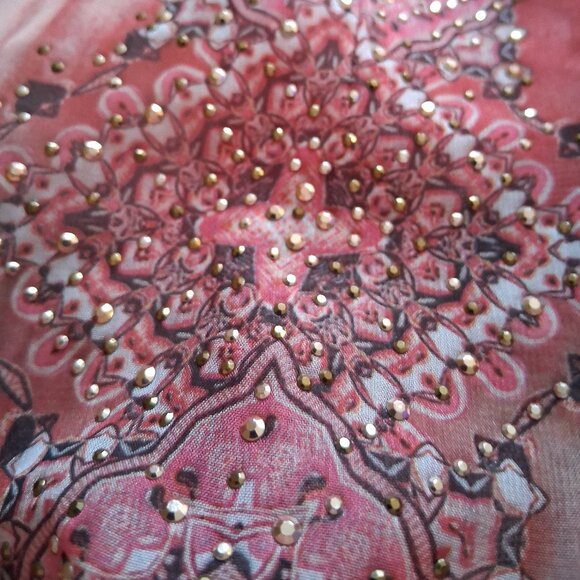 One World tank top with coverup 2 PC live and let live XXL pink sequined - Picture 7 of 7